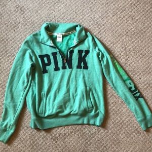 PINK quarter zip sweatshirt